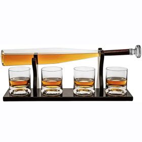 Shaped Craft Wine Bottle Baseball Decanter Set Vodka Whiskey