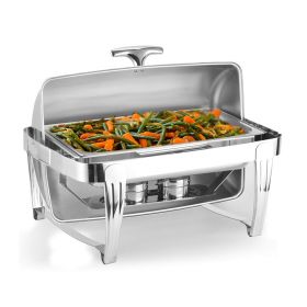 Stainless Steel High Grade Rectangular Clamshell Buffet Stove